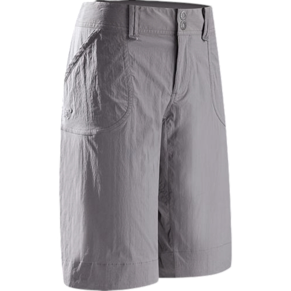 Arc'teryx Parapet Long Shorts Active Hike Gorpcore Women 12 Quick Dry Light Gray